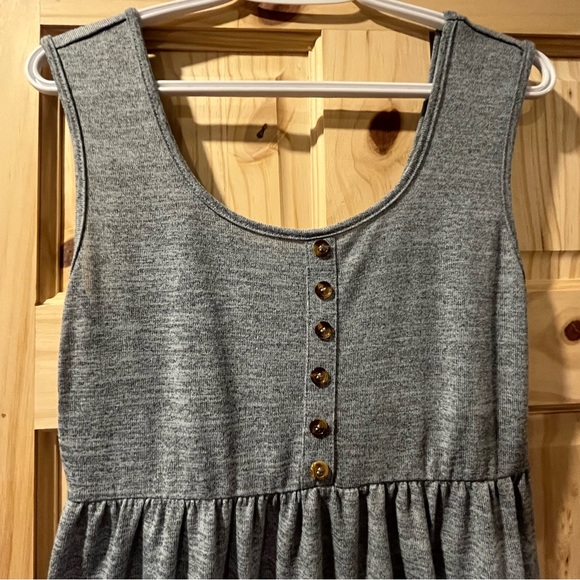 Blue/grey tiered dress - Picture 3 of 7